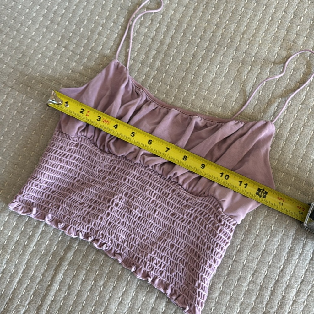 Urban outfitters lilac milkmaid crop top cami - Picture 2 of 5